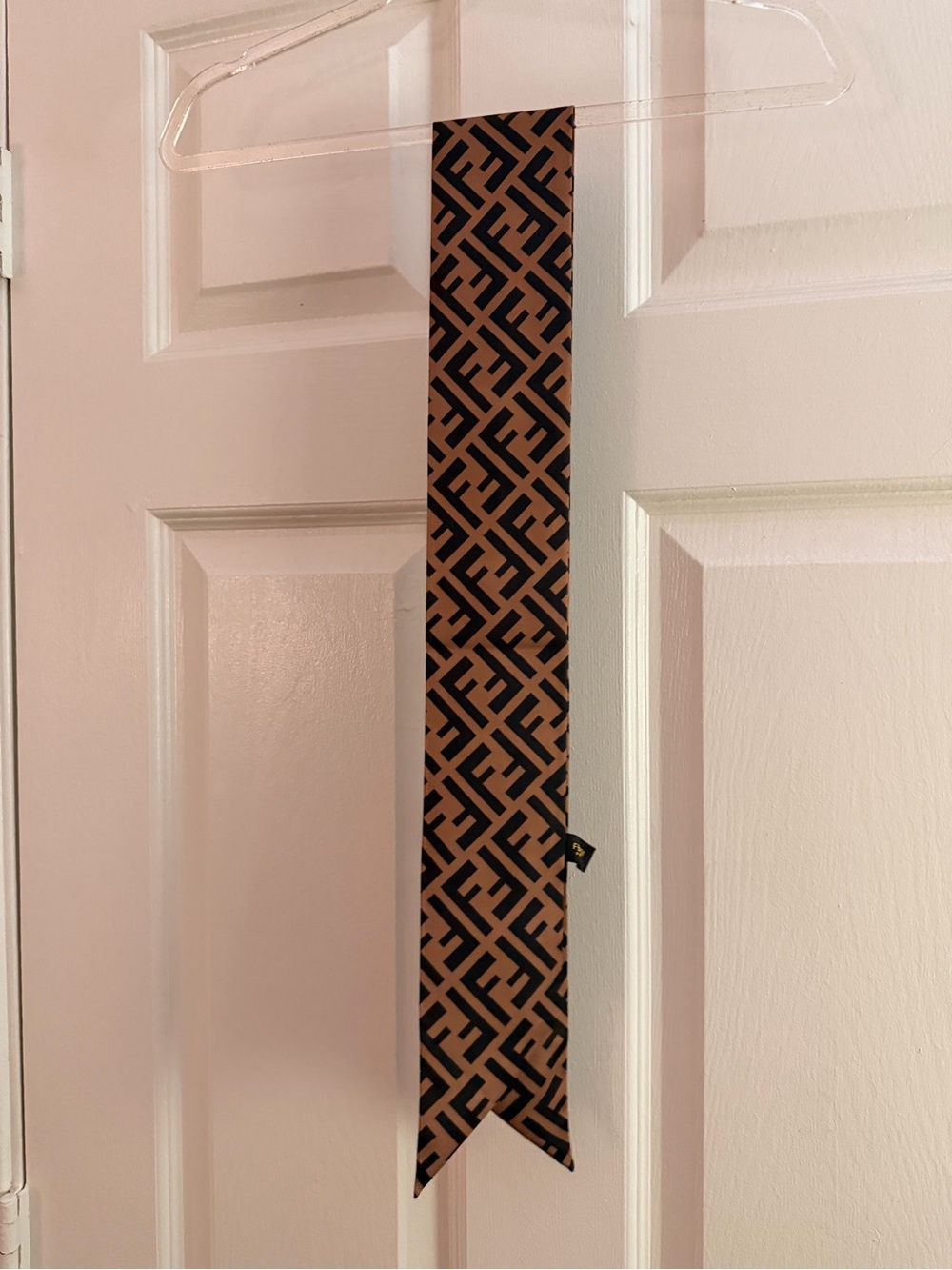 Fendi Brown and Black Monogram Twilly